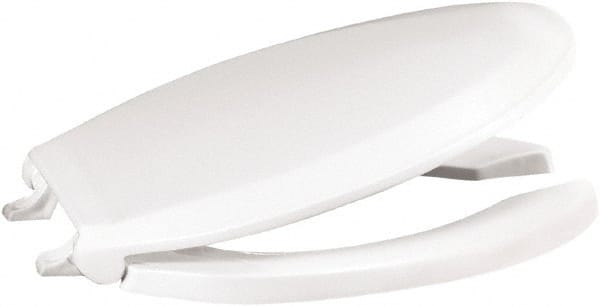 Centoco 820STS-001 18.9 Inch Long, 2 Inch Inside Width, Polypropylene, Elongated, Open Front with Cover, Toilet Seat 
