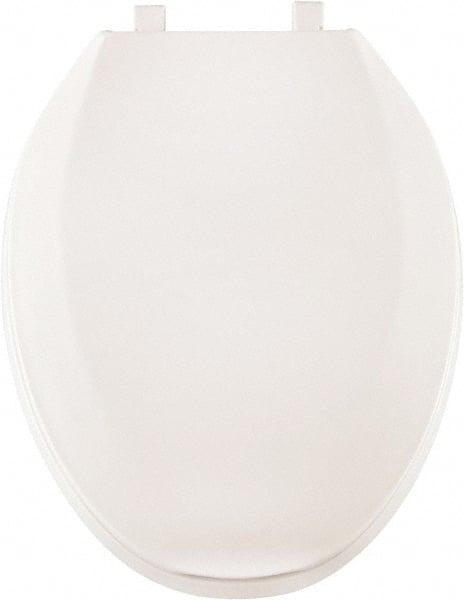 18.9 Inch Long, 2 Inch Inside Width, Polypropylene, Elongated, Closed Front with Cover, Toilet Seat