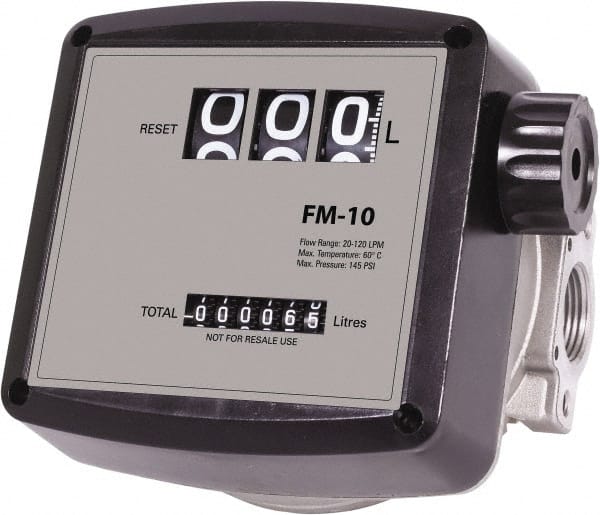 PRO-LUBE FM-10G/0-1/N 1" FNPT Port Nutating Disc Flowmeter 
