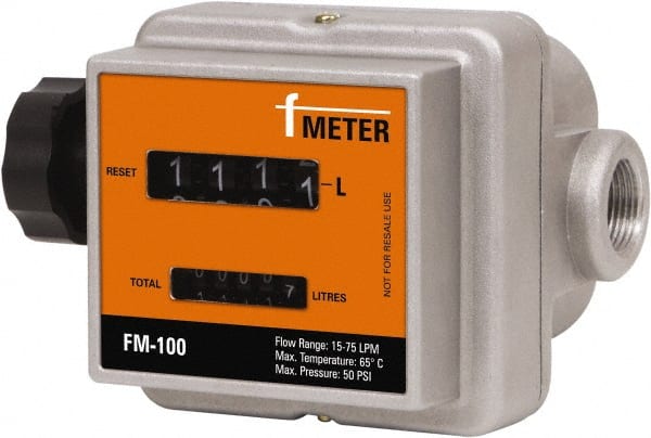 PRO-LUBE FM/100G/0-1/N 1" FNPT Port Nutating Disc Flowmeter 