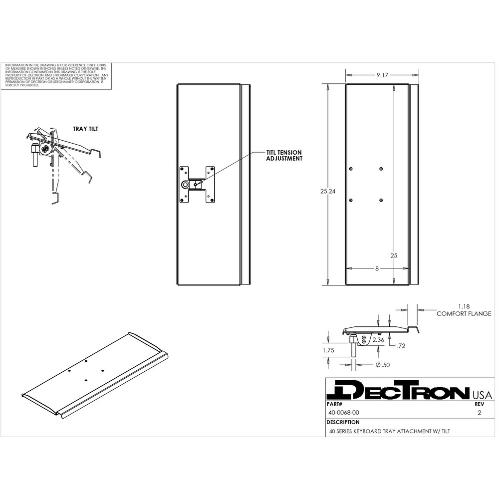 Dectron - Workbench & Workstation Accessories: Accessory Type: Keyboard ...