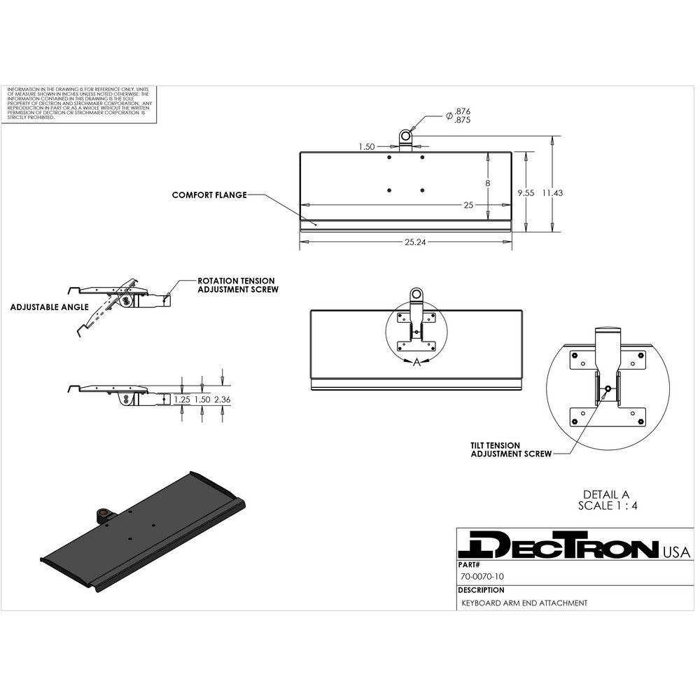 Dectron - Workbench & Workstation Accessories: Accessory Type: Keyboard ...