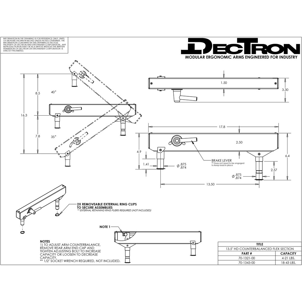 Dectron - Workbench & Workstation Accessories: Accessory Type: Flex Arm ...