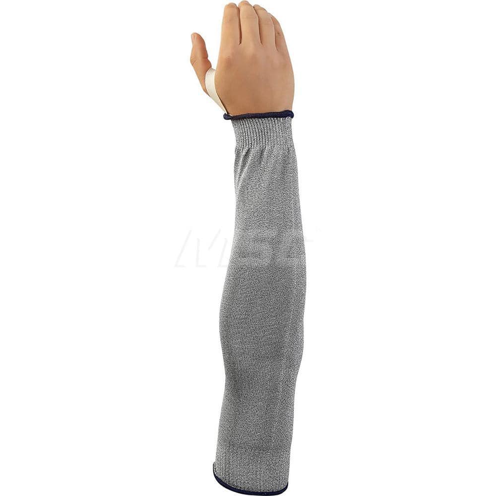 Cut & Puncture Resistant Sleeves: Size XL, Dyneema & HPPE, Gray, ANSI Cut A4