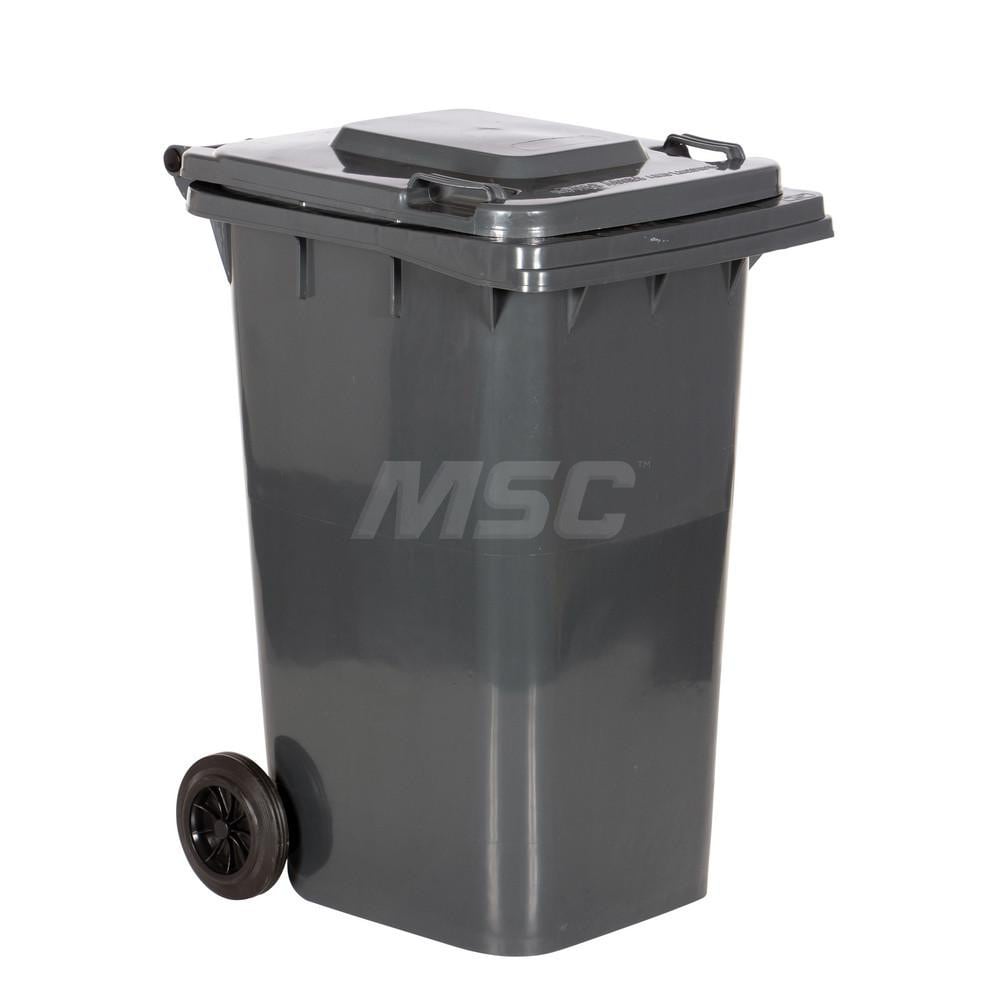 Vestil - 64 Gal Rectangle Gray Trash Can - 92984533 - MSC Industrial Supply