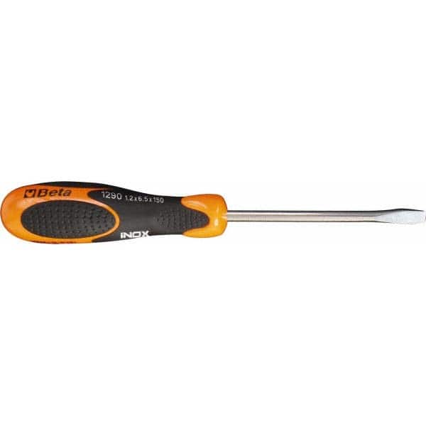 Slotted Screwdriver: 5-1/2" OAL, 2" Blade Length