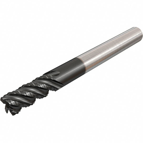 Iscar Roughing End Mill 12 mm Dia, 4 Flutes, 1.2 mm Corner Radius