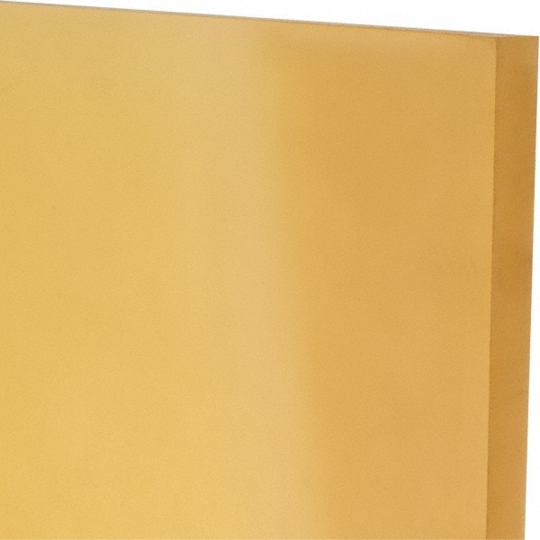 Plastic Sheet: Polyurethane, 1/2" Thick, 12" Long, Natural Color