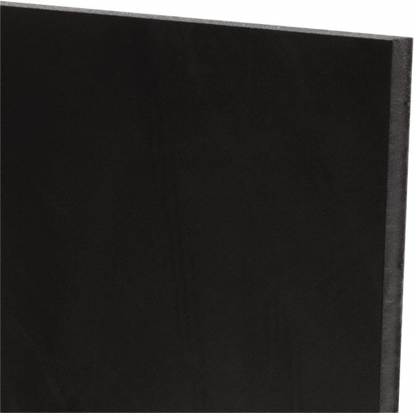 Plastic Sheet: Polyurethane, 1/4" Thick, 24" Long, Black