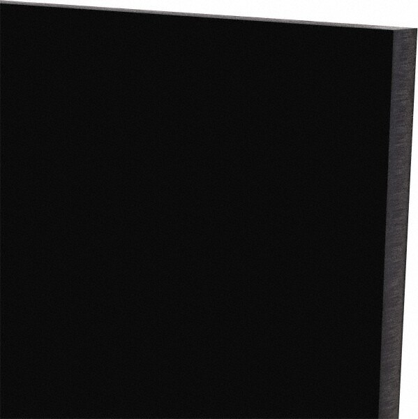 Made in USA SBMP6001005 Plastic Sheet: Polyurethane, 1/2" Thick, 12" Long, Black Image