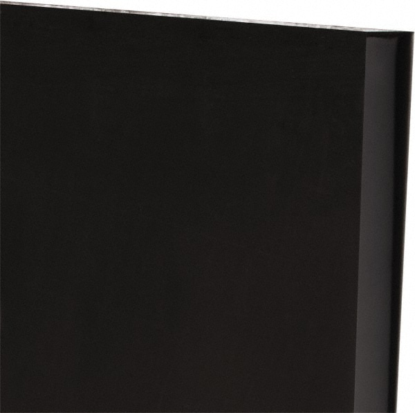 Plastic Sheet: Polyurethane, 3/4" Thick, 12" Long, Black