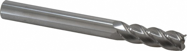 Accupro 12183589 Corner Radius End Mill: 5/8" Dia, 2" LOC, 0.06" Radius, 4 Flutes, Solid Carbide Image