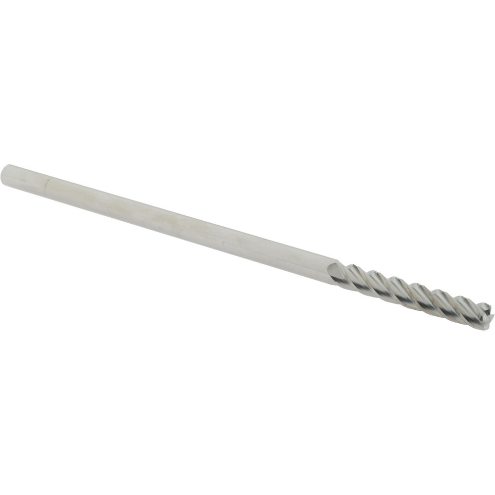 12183641 Corner Radius End Mill: 1/4" Dia, 1-1/2" LOC, 0.045" Radius, 4 Flutes, Solid Carbide  