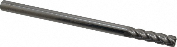 12183693 Corner Radius End Mill: 3/8" Dia, 1-1/2" LOC, 0.045" Radius, 4 Flutes, Solid Carbide  