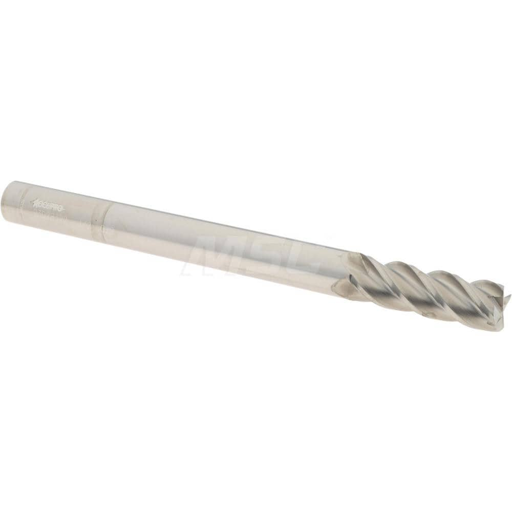 Accupro 12183721 Corner Radius End Mill: 1/2" Dia, 1-1/2" LOC, 0.02" Radius, 4 Flutes, Solid Carbide 