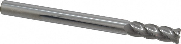 Accupro 12183723 Corner Radius End Mill: 1/2" Dia, 1-1/2" LOC, 0.045" Radius, 4 Flutes, Solid Carbide 