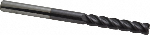 12183273 Corner Radius End Mill: 5/16" Dia, 1-5/8" LOC, 0.045" Radius, 4 Flutes, Solid Carbide  