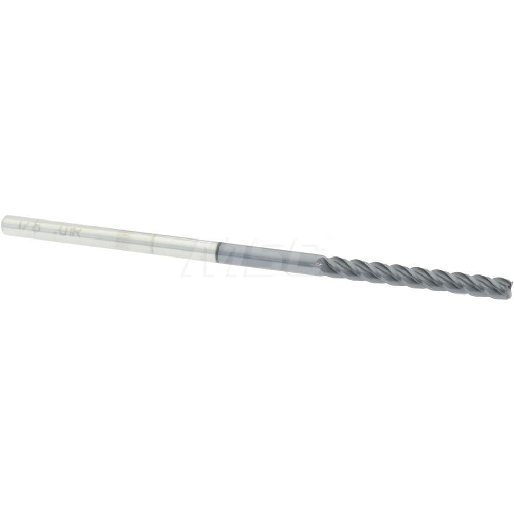 Accupro 12183199 Corner Radius End Mill: 1/8" Dia, 1" LOC, 0.01" Radius, 4 Flutes, Solid Carbide Image