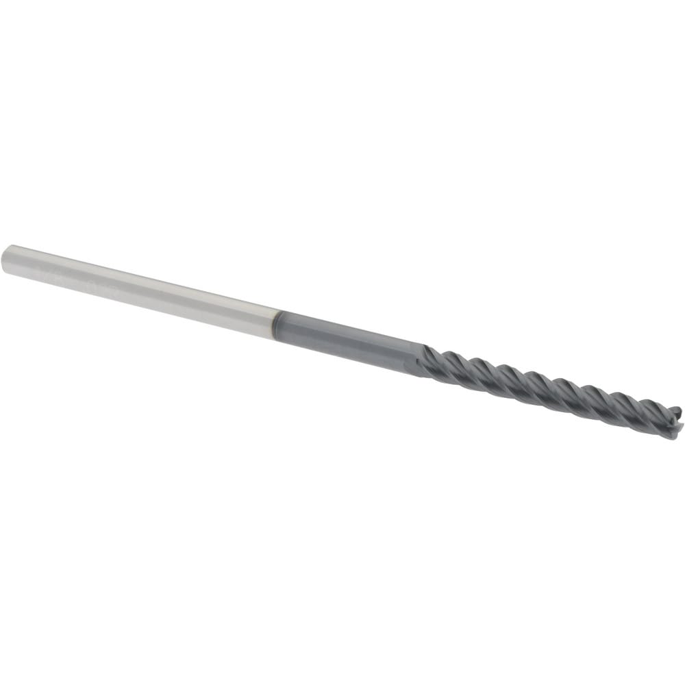 Accupro 12183201 Corner Radius End Mill: 1/8" Dia, 1" LOC, 0.02" Radius, 4 Flutes, Solid Carbide Image