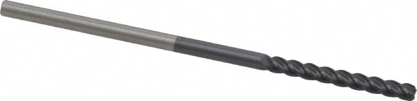 Accupro 12183202 Corner Radius End Mill: 1/8" Dia, 1" LOC, 0.03" Radius, 4 Flutes, Solid Carbide Image