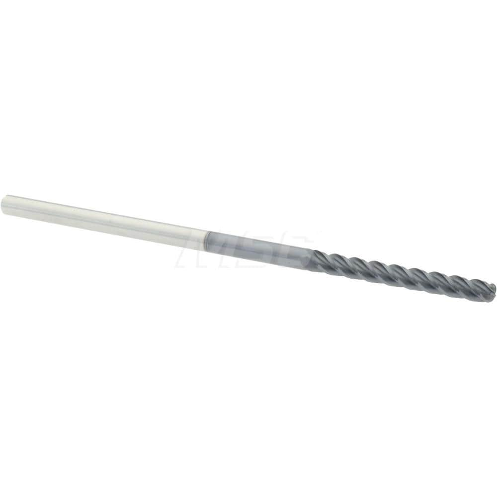 Accupro 12183203 Corner Radius End Mill: 1/8" Dia, 1" LOC, 0.045" Radius, 4 Flutes, Solid Carbide Image