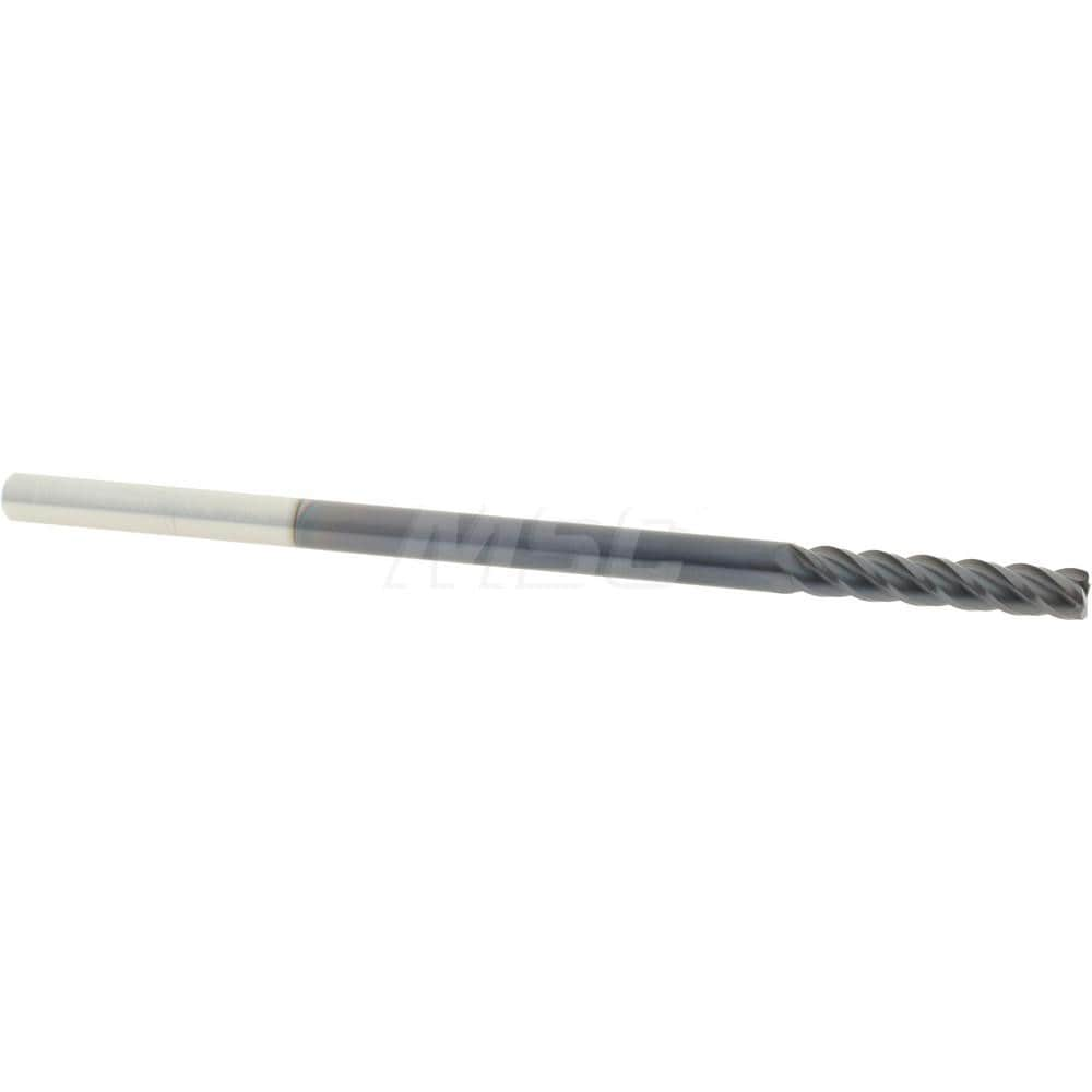 Accupro 12183466 Corner Radius End Mill: 3/16" Dia, 1" LOC, 0.015" Radius, 4 Flutes, Solid Carbide 