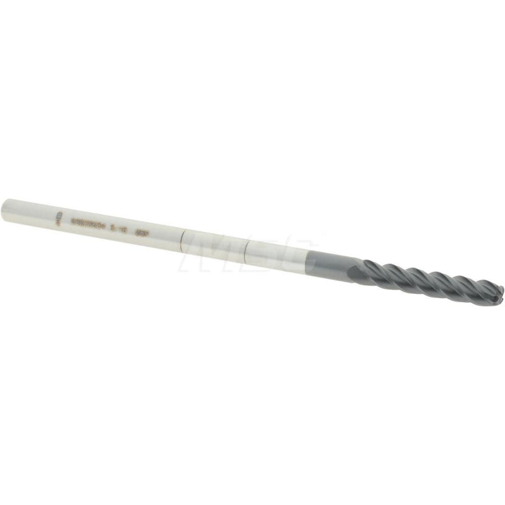 Accupro 12183470 Corner Radius End Mill: 3/16" Dia, 1" LOC, 0.06" Radius, 4 Flutes, Solid Carbide 