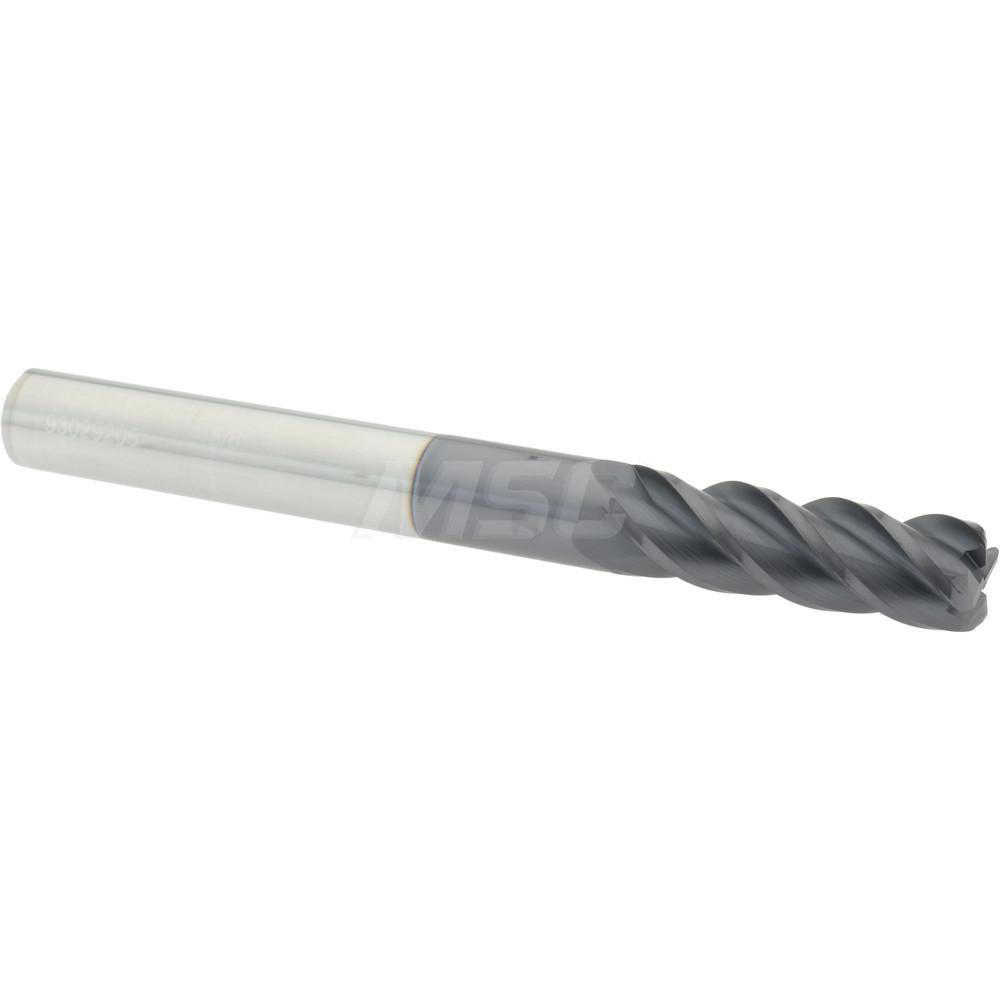 Accupro 12183608 Corner Radius End Mill: 5/8" Dia, 2" LOC, 0.09" Radius, 4 Flutes, Solid Carbide Image