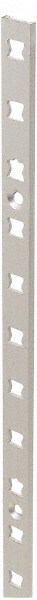 Sugatsune 99 Lb Capacity, Anodized Satin Aluminum, Single Slot Shelf Surface Mount Bracket - 1/4" Long, 71-21/32" High, 1/2" Wide | Part #AP-DM1820
