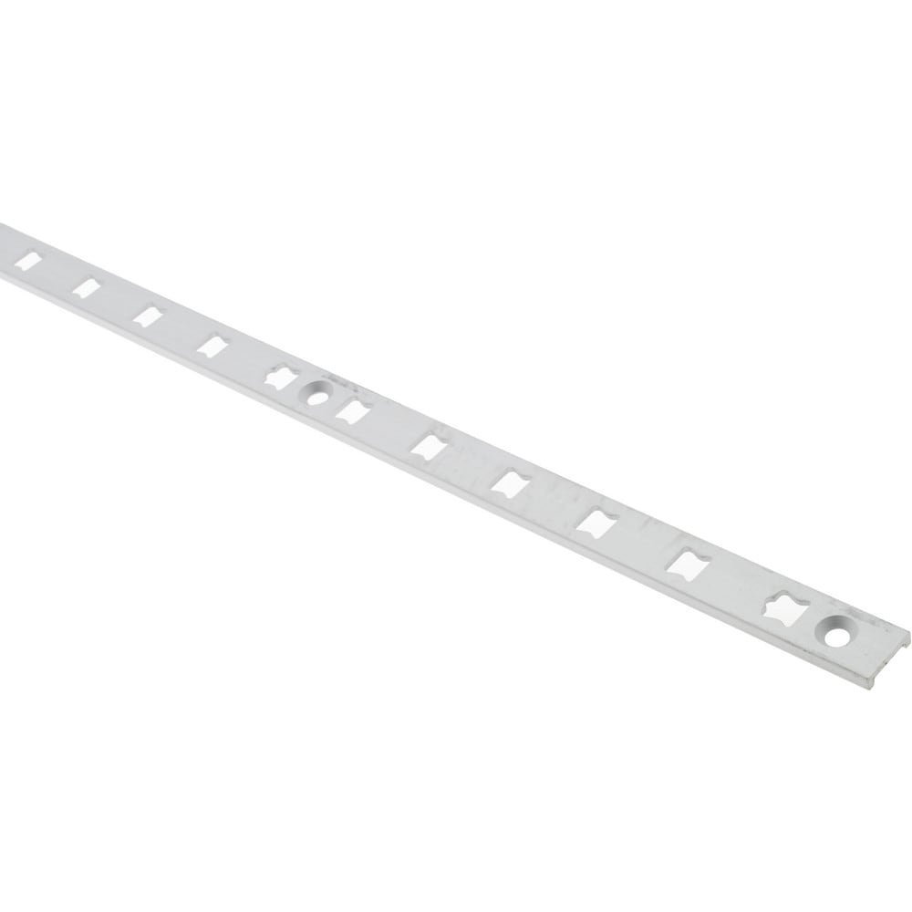99 Lb Capacity, Anodized Satin Aluminum, Single Slot Shelf Surface Mount Bracket