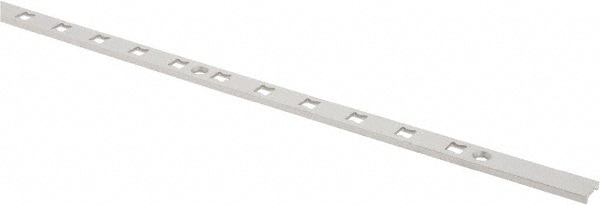 99 Lb Capacity, Anodized Satin Aluminum, Single Slot Shelf Surface Mount Bracket
