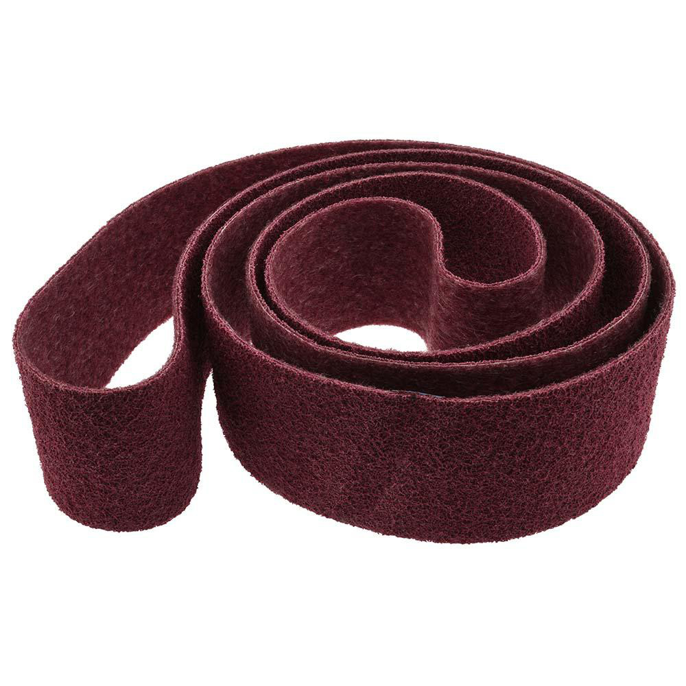 Abrasive Belt: 4" Wide, 132" OAL, 120 Grit, Aluminum Oxide