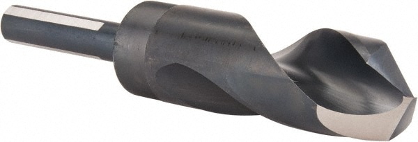 Chicago-Latrobe 52478 Reduced Shank Drill Bit: 1-7/32 Dia, 1/2 Shank Dia, 118 0, High Speed Steel 