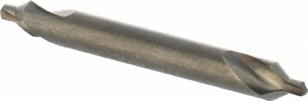 Combo Drill & Countersink: #2, 3/16" Body Dia, High Speed Steel