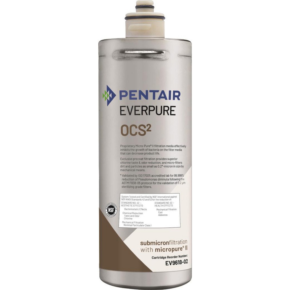 Cartridge Filters; Length (Inch): 10-1/4 ; Outside Diameter (Inch): 3-1/4 ; Micron Rating: 0.5 ; Construction: Pleated ; Material: Carbon; Phosphate ; Reduces: Chlorine; Sediment; Taste & Odor; Asbestos; Bacteria Growth; Limescale; Cysts