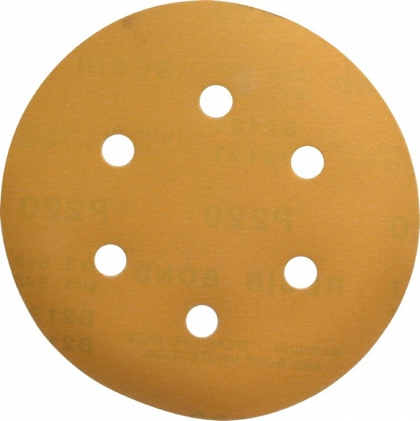 Made in USA 809775-07252 Hook & Loop Disc: 220 Grit, Coated, Aluminum Oxide Image