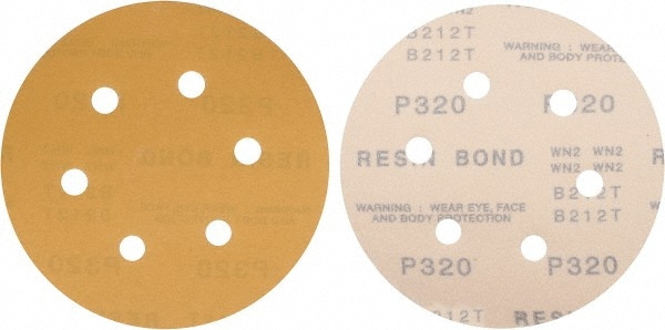 Made in USA 809775-07261 Hook & Loop Disc: 320 Grit, Coated, Aluminum Oxide Image