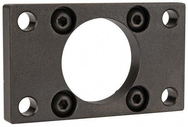 Parker L079700150 Air Cylinder Rectangular Flange Mount: 1-1/2" Bore, Use with 3MA & 4MA Series Cylinders Image