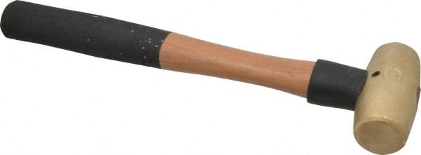 American Hammer AM2BRWG Non-Marring Hammer: 2 lb, 1-3/8" Face Dia, Brass Head 