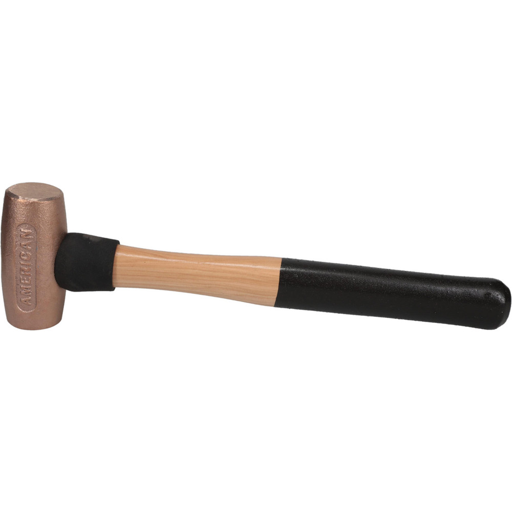 Photos - Hammer American  Non-Marring : 2 lb, 1-3/8" Face Dia, Brass Head - 13" OAL, Wood Handle, Fixed Face | Part #AM2BRWG AM2
