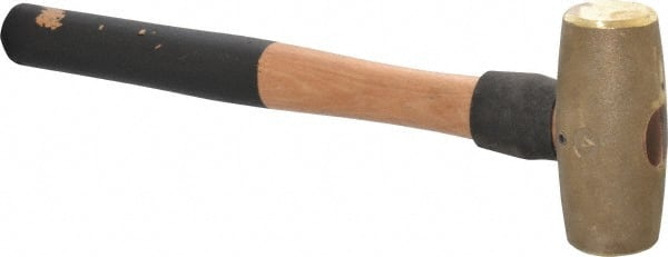 Abc Hammers 4 lb. Brass Hammer with 15 Wood Handle ABC4BW