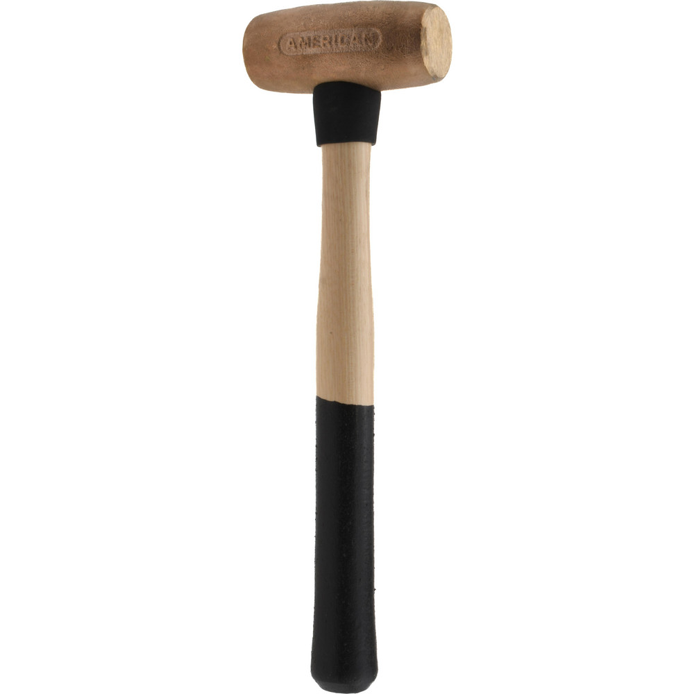 Non-Marring Hammer: 4 lb, 1-5/8" Face Dia, Brass Head
