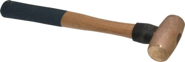 American Hammer AM2BZWG Non-Marring Hammer: 2 lb, 1-3/8" Face Dia, Bronze Head 