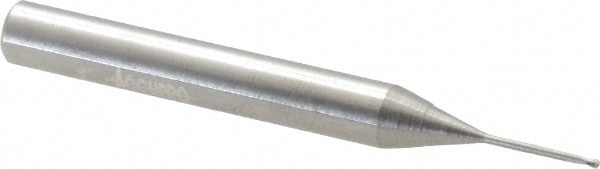 Accupro 12177283 Ball End Mill: 0.0394" Dia, 0.0394" LOC, 2 Flute, Solid Carbide Image