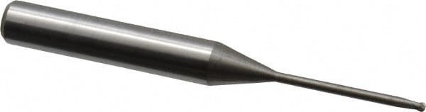 Accupro 12177297 Ball End Mill: 0.0591" Dia, 0.0591" LOC, 2 Flute, Solid Carbide Image