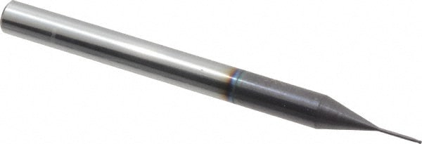 Accupro 12177268 Ball End Mill: 0.0197" Dia, 0.0197" LOC, 2 Flute, Solid Carbide Image