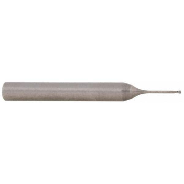 Accupro 12177315 Corner Radius End Mill: 0.0197" Dia, 0.0197" LOC, 0.002" Radius, 2 Flutes, Solid Carbide Image