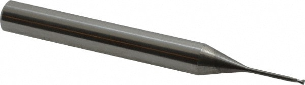 Accupro 12177329 Corner Radius End Mill: 0.0394" Dia, 0.0394" LOC, 0.0039" Radius, 2 Flutes, Solid Carbide Image