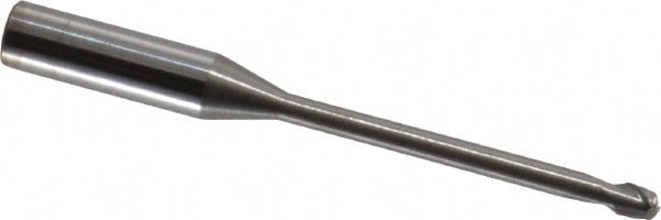 Accupro 12177355 Corner Radius End Mill: 0.1181" Dia, 0.1181" LOC, 0.0098" Radius, 2 Flutes, Solid Carbide Image