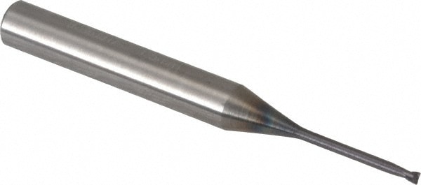 Accupro 12177344 Corner Radius End Mill: 0.0591" Dia, 0.0591" LOC, 0.0059" Radius, 2 Flutes, Solid Carbide Image